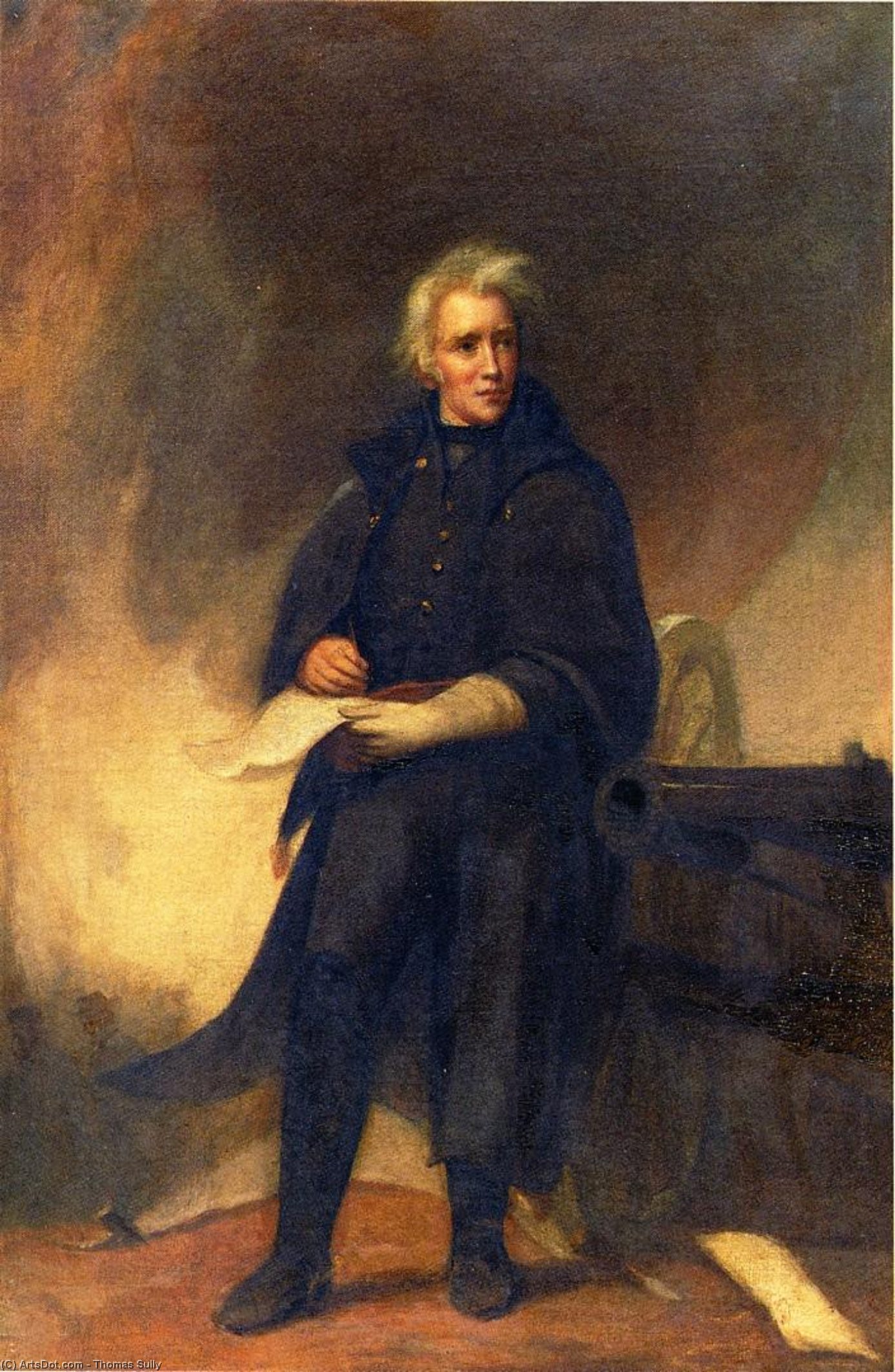 WikiOO.org - Enciklopedija likovnih umjetnosti - Slikarstvo, umjetnička djela Thomas Sully - General Jackson after the Battle of New Orleans