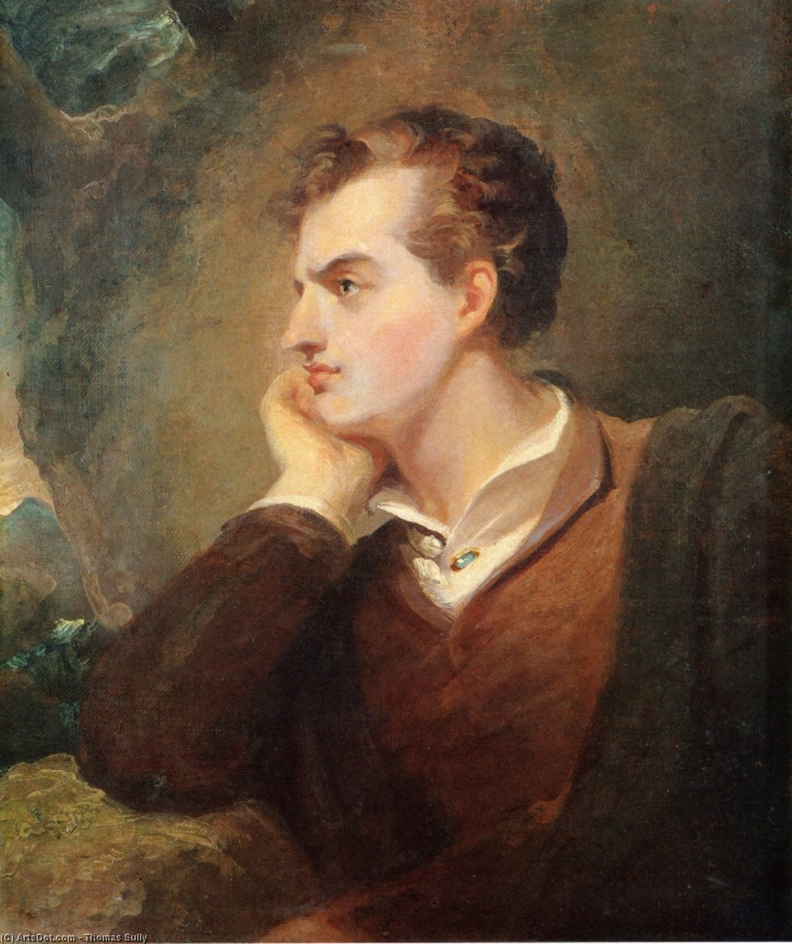 Wikioo.org - The Encyclopedia of Fine Arts - Painting, Artwork by Thomas Sully - Lord Byron
