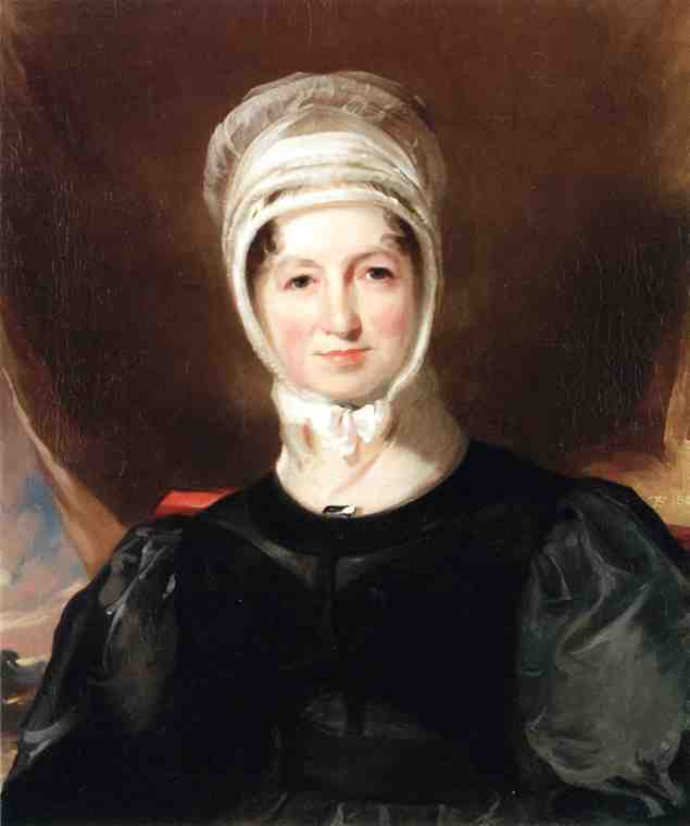Wikioo.org - The Encyclopedia of Fine Arts - Painting, Artwork by Thomas Sully - Portrait of Mrs. Ebenezer Stott