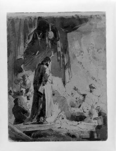 WikiOO.org - 백과 사전 - 회화, 삽화 Thomas Sully - Raising of Lazarus