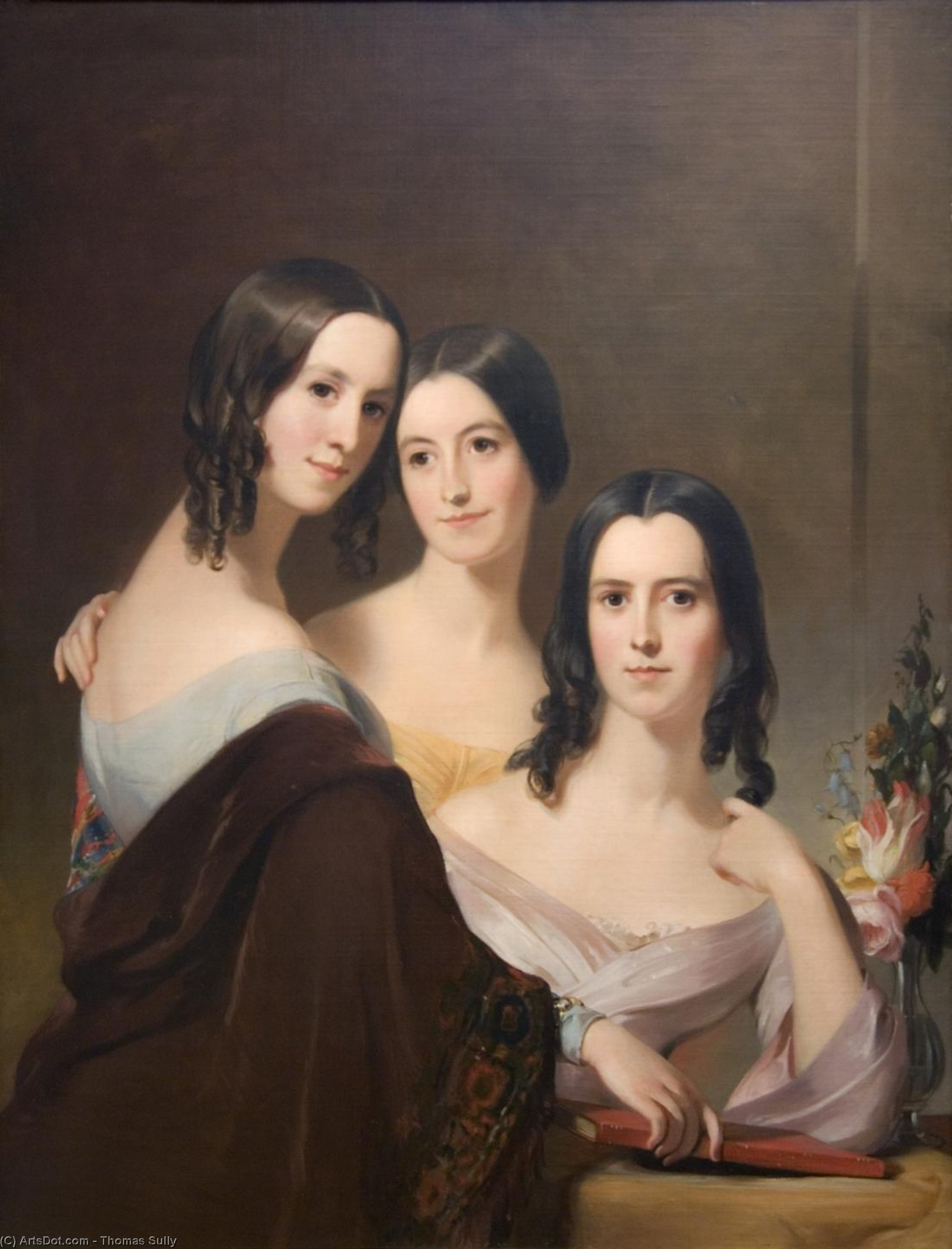 Wikioo.org - The Encyclopedia of Fine Arts - Painting, Artwork by Thomas Sully - The Coleman Sisters