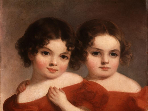 Wikioo.org – La Enciclopedia de las Bellas Artes - Pintura, Obras de arte de Thomas Sully - Las Hermanas de Leland