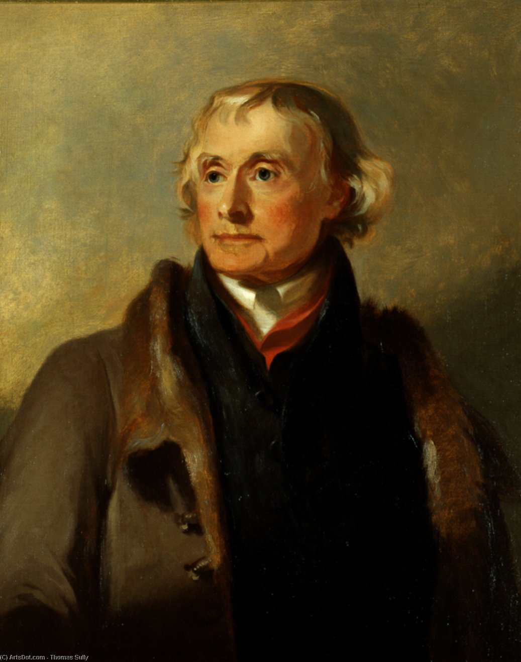 WikiOO.org - Encyclopedia of Fine Arts - Målning, konstverk Thomas Sully - Thomas Jefferson