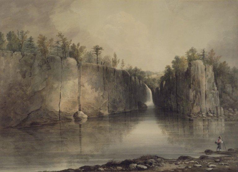 Wikioo.org - The Encyclopedia of Fine Arts - Painting, Artwork by William Guy Wall - Falls of the Passaic