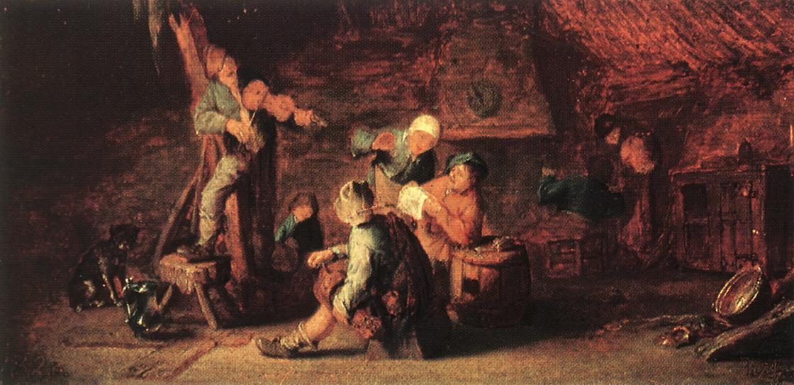 Wikioo.org - The Encyclopedia of Fine Arts - Painting, Artwork by Adriaen Van Ostade - Village Feast
