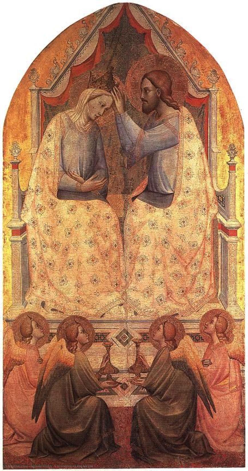 WikiOO.org - Encyclopedia of Fine Arts - Malba, Artwork Agnolo Gaddi - Coronation of the Virgin