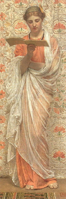 Wikioo.org - The Encyclopedia of Fine Arts - Painting, Artwork by Albert Joseph Moore - A Reader