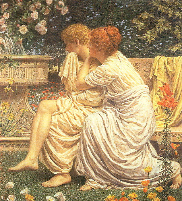 Wikioo.org - The Encyclopedia of Fine Arts - Painting, Artwork by Albert Joseph Moore - Idyll
