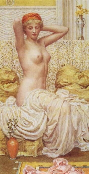 WikiOO.org - Encyclopedia of Fine Arts - Maleri, Artwork Albert Joseph Moore - Myrtle