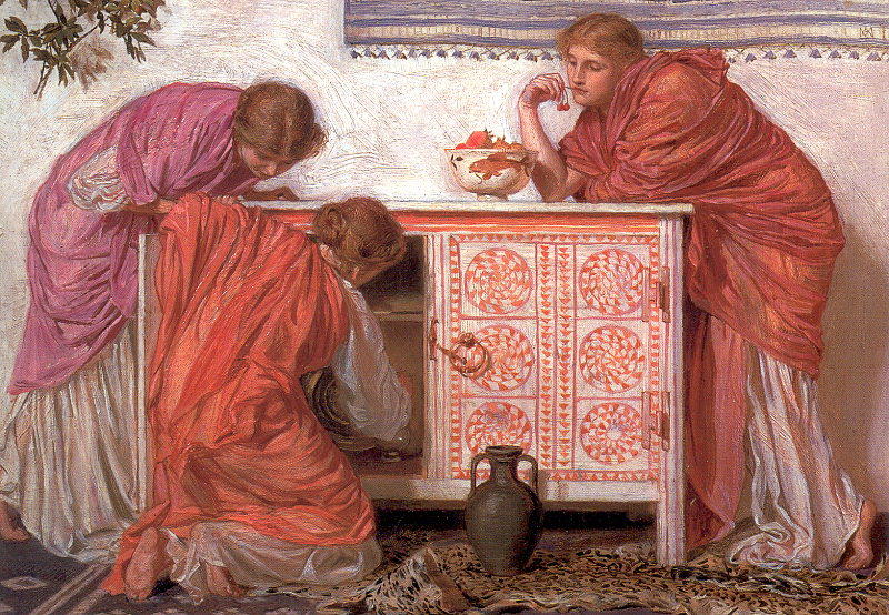 Wikioo.org - The Encyclopedia of Fine Arts - Painting, Artwork by Albert Joseph Moore - Pomegranates