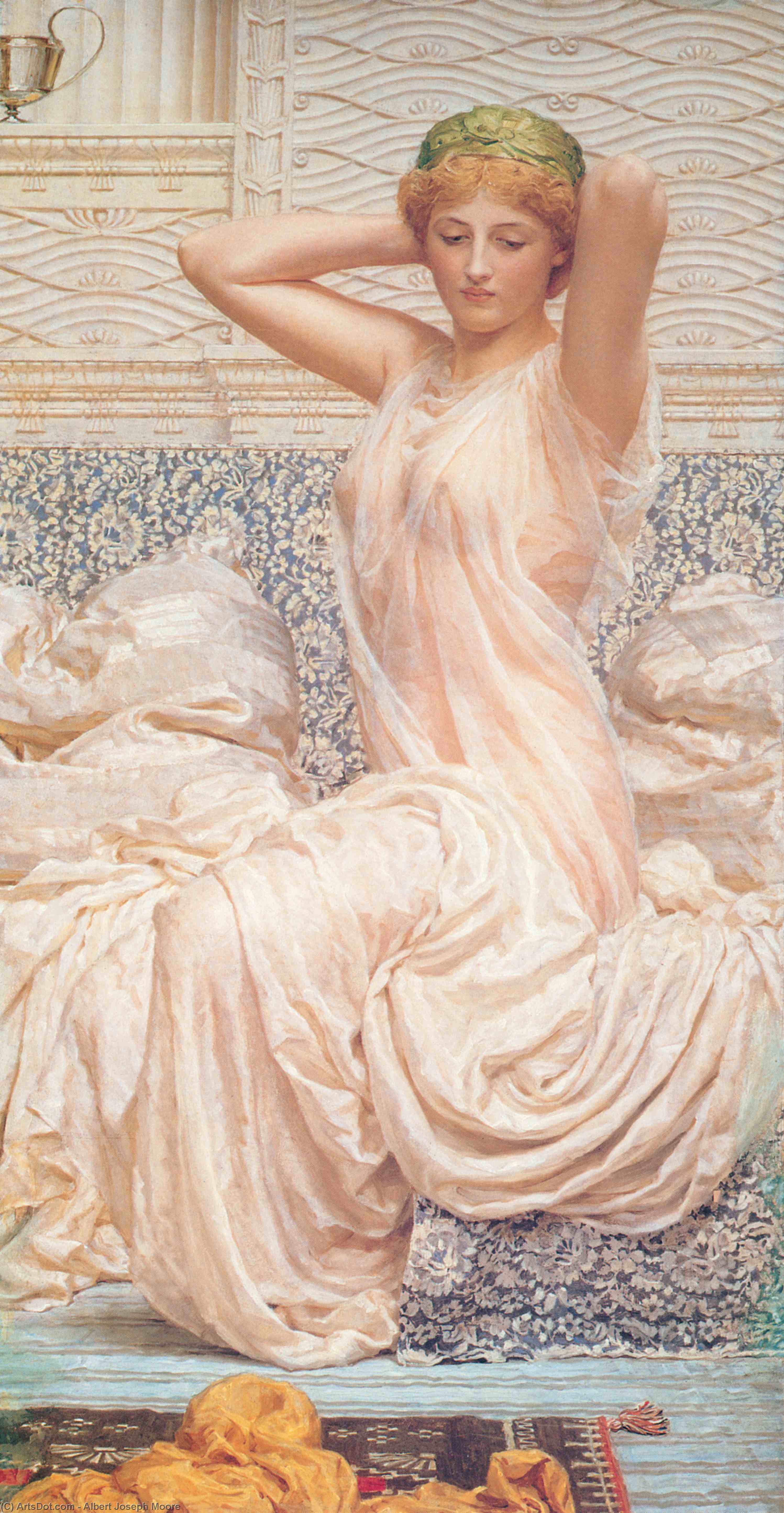 Wikioo.org - The Encyclopedia of Fine Arts - Painting, Artwork by Albert Joseph Moore - Silver