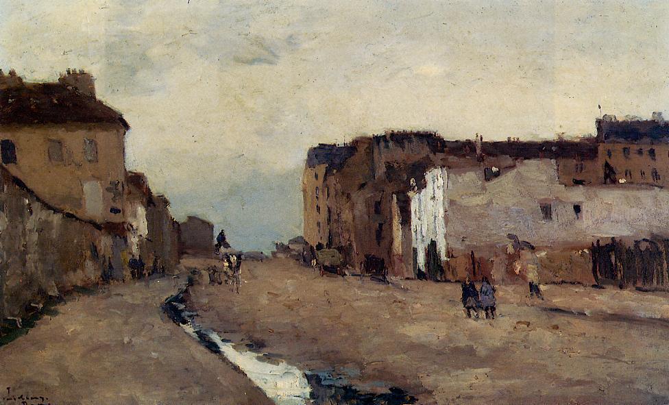 Wikioo.org - The Encyclopedia of Fine Arts - Painting, Artwork by Albert-Charles Lebourg (Albert-Marie Lebourg) - A Street in Bercy