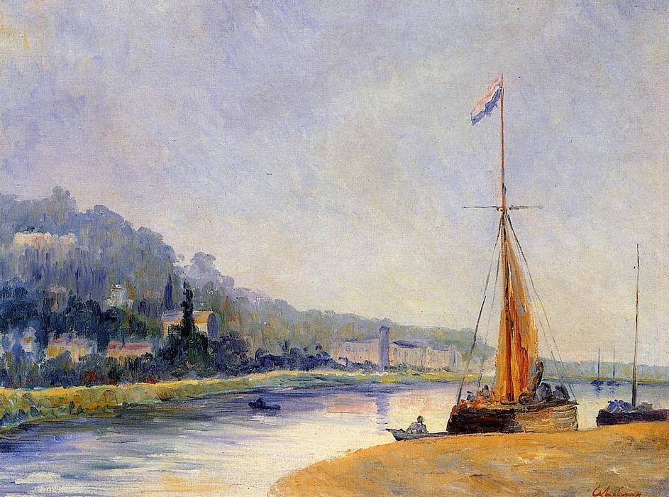 Wikioo.org - The Encyclopedia of Fine Arts - Painting, Artwork by Albert-Charles Lebourg (Albert-Marie Lebourg) - Banks of the River