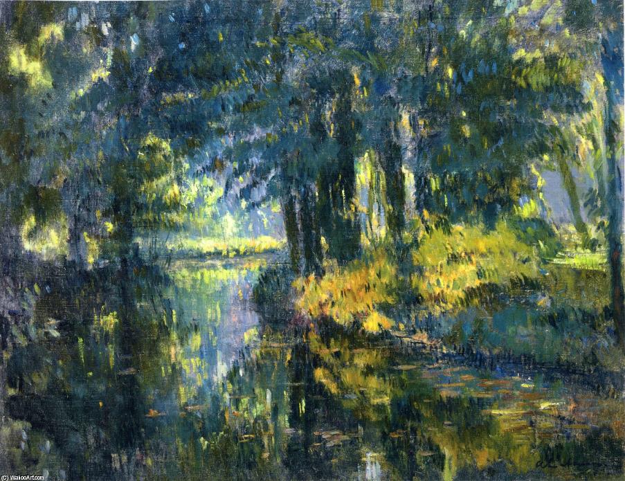Wikioo.org – La Enciclopedia de las Bellas Artes - Pintura, Obras de arte de Albert-Charles Lebourg (Albert-Marie Lebourg) - paisaje del río