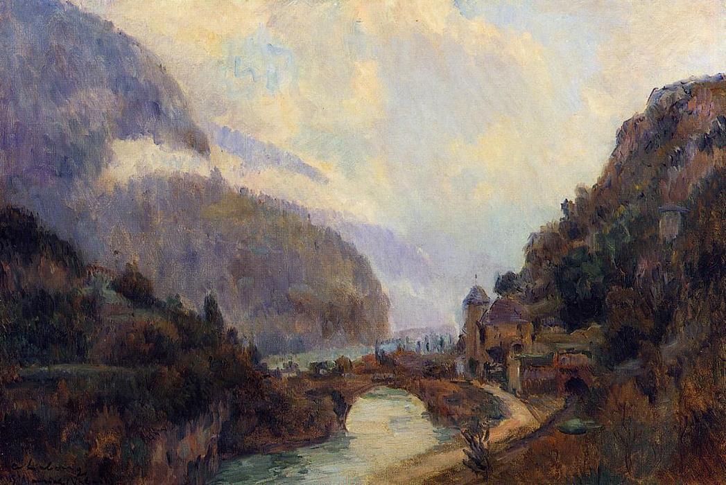 Wikioo.org - The Encyclopedia of Fine Arts - Painting, Artwork by Albert-Charles Lebourg (Albert-Marie Lebourg) - Saint Maurice (Valais)