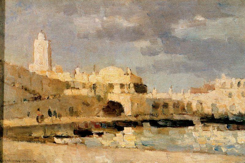 Wikioo.org - The Encyclopedia of Fine Arts - Painting, Artwork by Albert-Charles Lebourg (Albert-Marie Lebourg) - The Port of Algiers