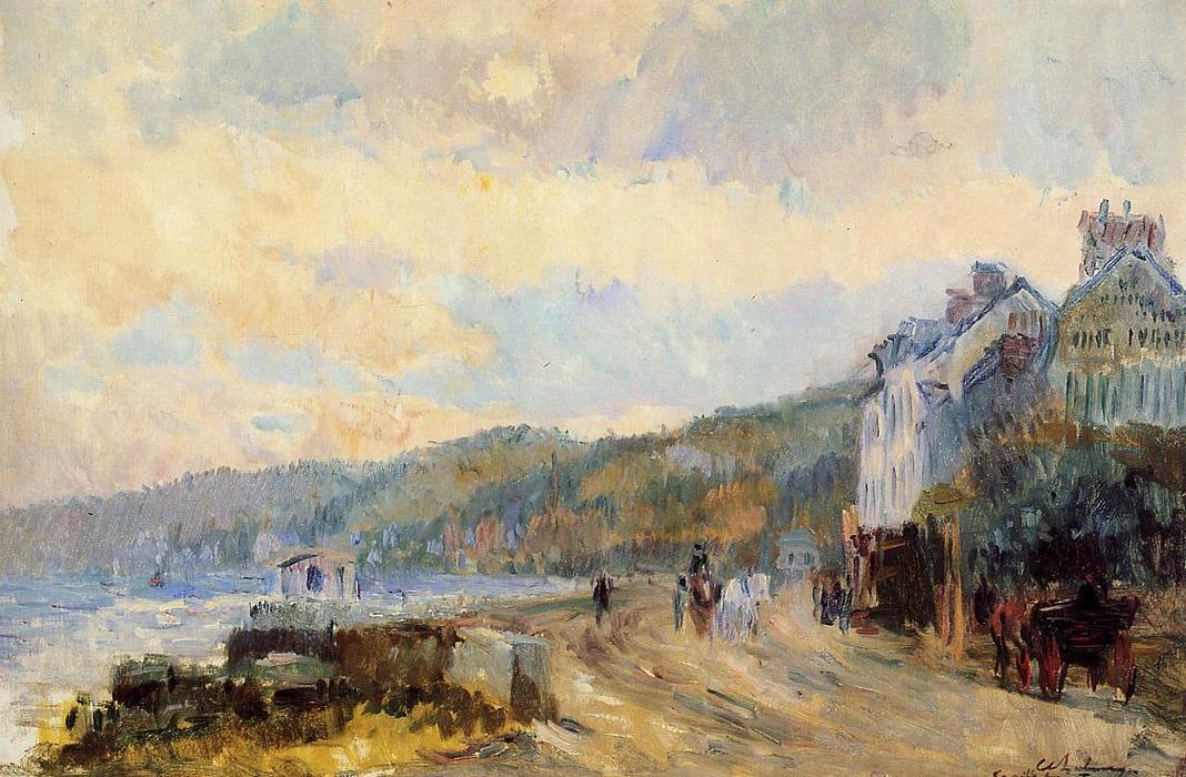 Wikioo.org - The Encyclopedia of Fine Arts - Painting, Artwork by Albert-Charles Lebourg (Albert-Marie Lebourg) - The Seine at Croisset, near Rouen