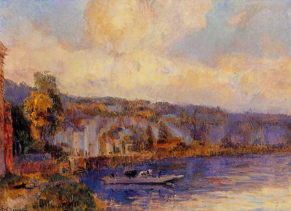 Wikioo.org - The Encyclopedia of Fine Arts - Painting, Artwork by Albert-Charles Lebourg (Albert-Marie Lebourg) - The Seine at La Bouille