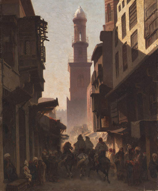 WikiOO.org - Encyclopedia of Fine Arts - Maľba, Artwork Alberto Pasini - Via Del Cairo