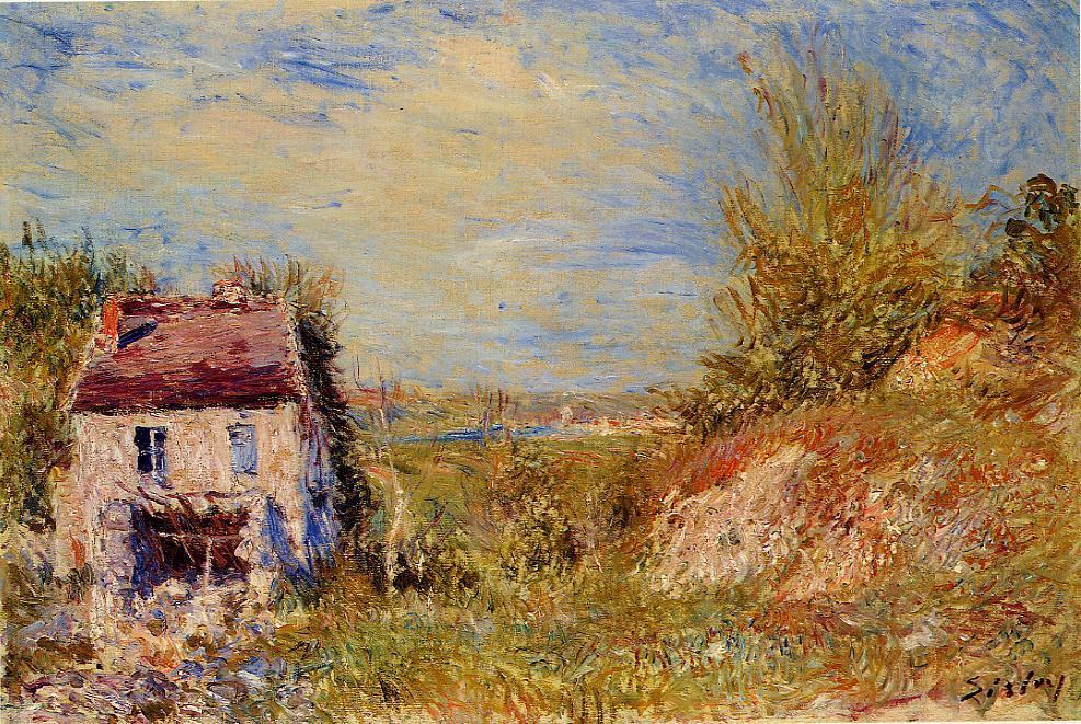 Wikioo.org - The Encyclopedia of Fine Arts - Painting, Artwork by Alfred Sisley - Abandoned House 1