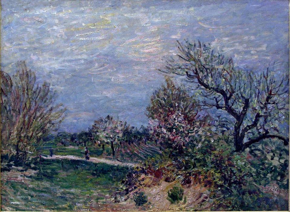 Wikioo.org - The Encyclopedia of Fine Arts - Painting, Artwork by Alfred Sisley - Border of the Woods