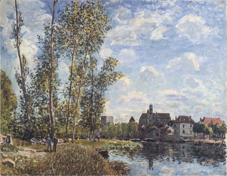 Wikioo.org - The Encyclopedia of Fine Arts - Painting, Artwork by Alfred Sisley - May Afternoon on the Loing
