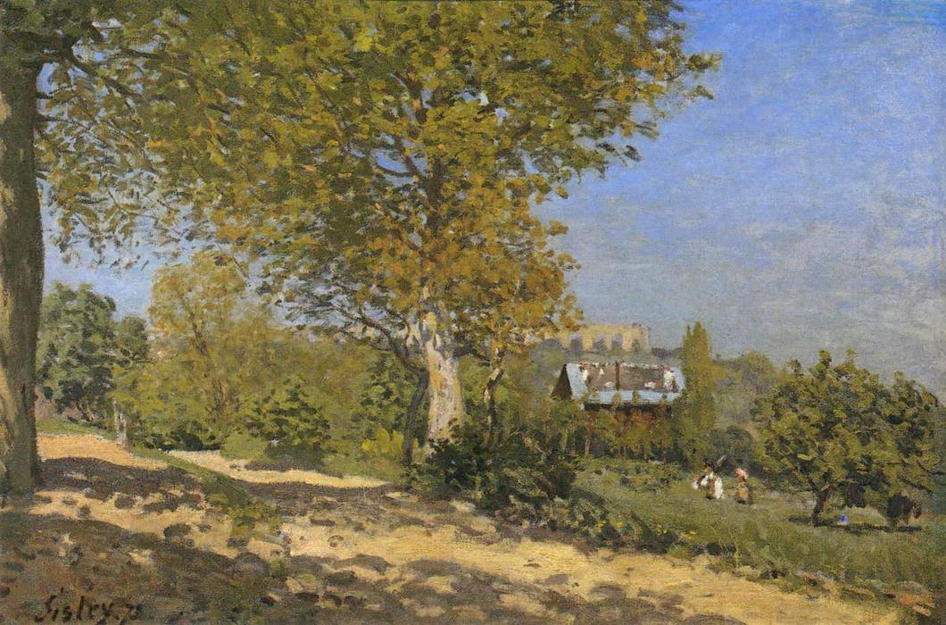 Wikioo.org - The Encyclopedia of Fine Arts - Painting, Artwork by Alfred Sisley - Near Louveciennes