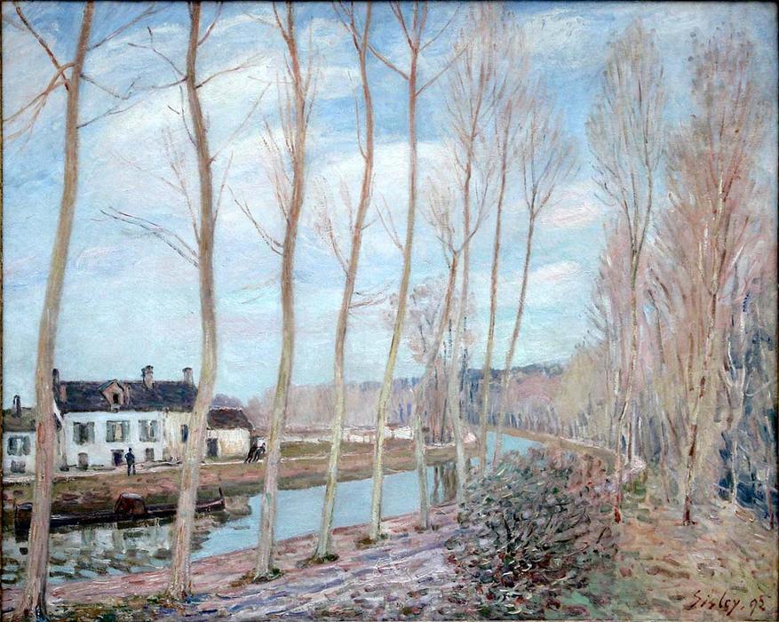 Wikioo.org - The Encyclopedia of Fine Arts - Painting, Artwork by Alfred Sisley - River Loing