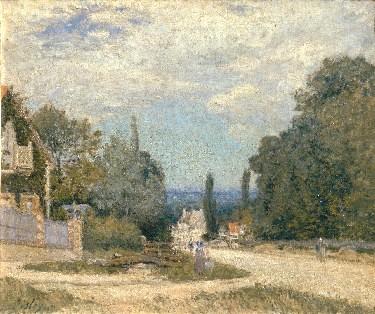 Wikioo.org - The Encyclopedia of Fine Arts - Painting, Artwork by Alfred Sisley - Route from Louveciennes