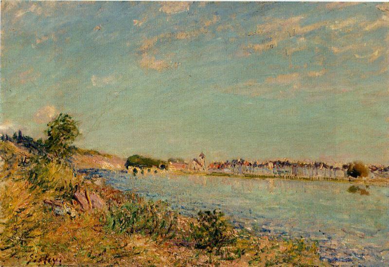 Wikioo.org - The Encyclopedia of Fine Arts - Painting, Artwork by Alfred Sisley - Saint-Mammes 1