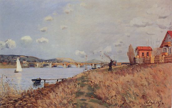 Wikioo.org - The Encyclopedia of Fine Arts - Painting, Artwork by Alfred Sisley - The Bridge at Argenteuil