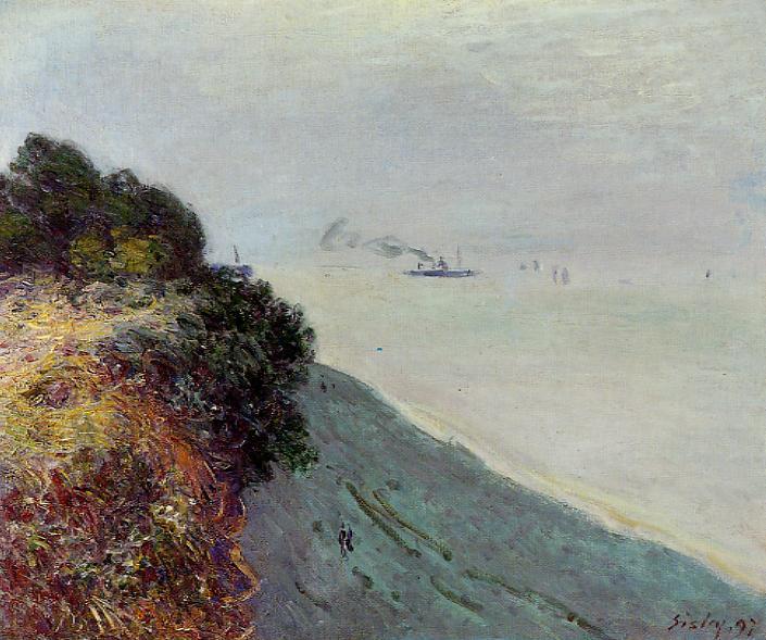 Wikioo.org - The Encyclopedia of Fine Arts - Painting, Artwork by Alfred Sisley - The English Coast, Penarth