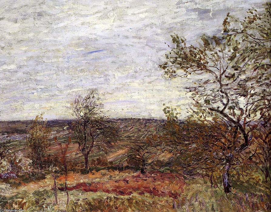 Wikioo.org – L'Enciclopedia delle Belle Arti - Pittura, Opere di Alfred Sisley - Windy Day At Veneux