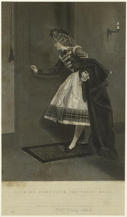 Wikioo.org - Bách khoa toàn thư về mỹ thuật - Vẽ tranh, Tác phẩm nghệ thuật Alfred Stevens - Coming home from the fancy ball