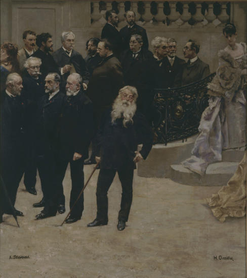 Wikioo.org - สารานุกรมวิจิตรศิลป์ - จิตรกรรม Alfred Stevens - Fragment du panorama du siècle