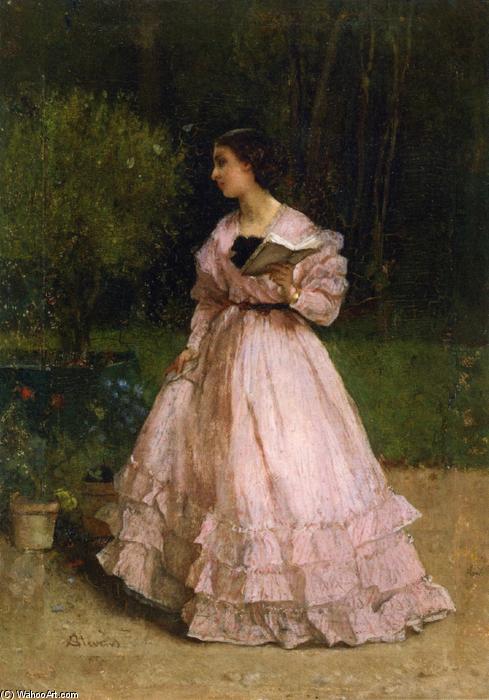 Wikioo.org - The Encyclopedia of Fine Arts - Painting, Artwork by Alfred Stevens - In the Garden