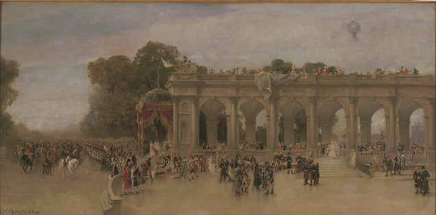 WikiOO.org - Encyclopedia of Fine Arts - Maleri, Artwork Alfred Stevens - Le panorama du siècle 2