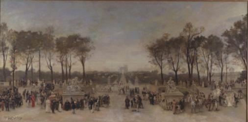 Wikioo.org – L'Encyclopédie des Beaux Arts - Peinture, Oeuvre de Alfred Stevens - Le panorama du siècle 1