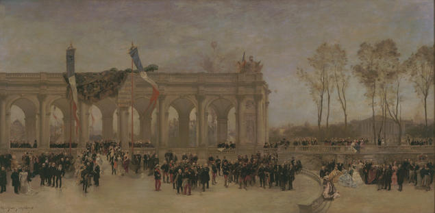 WikiOO.org - אנציקלופדיה לאמנויות יפות - ציור, יצירות אמנות Alfred Stevens - Le panorama du siècle