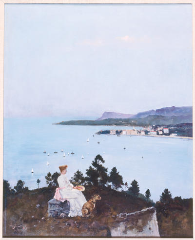 Wikioo.org - The Encyclopedia of Fine Arts - Painting, Artwork by Alfred Stevens - Regatta Day at Menton
