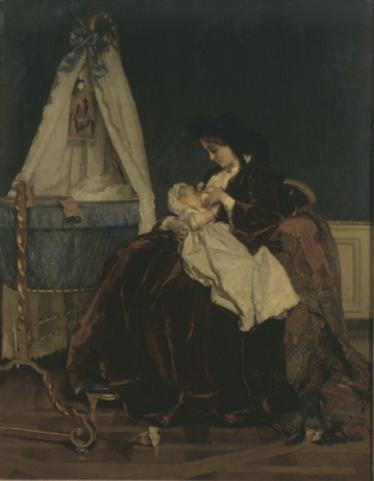 WikiOO.org - Encyclopedia of Fine Arts - Maleri, Artwork Alfred Stevens - Tous les bonheurs