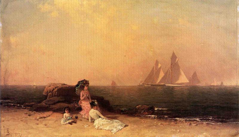 Wikioo.org - The Encyclopedia of Fine Arts - Painting, Artwork by Alfred Thompson Bricher - Afternoon at the Shore