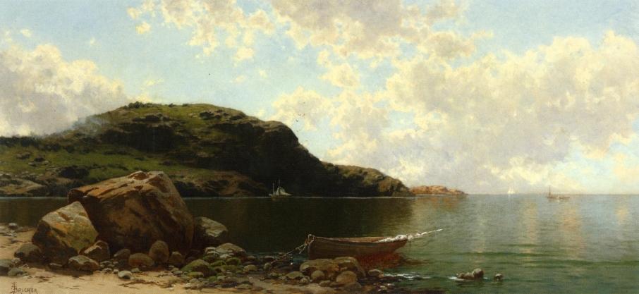 Wikioo.org - The Encyclopedia of Fine Arts - Painting, Artwork by Alfred Thompson Bricher - Beach Scene