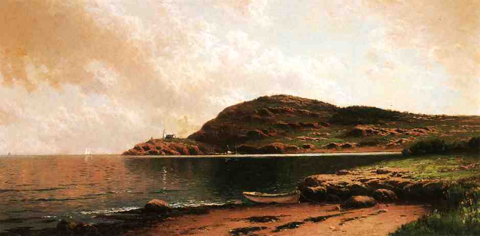 WikiOO.org - Encyclopedia of Fine Arts - Maalaus, taideteos Alfred Thompson Bricher - Beached Rowboat
