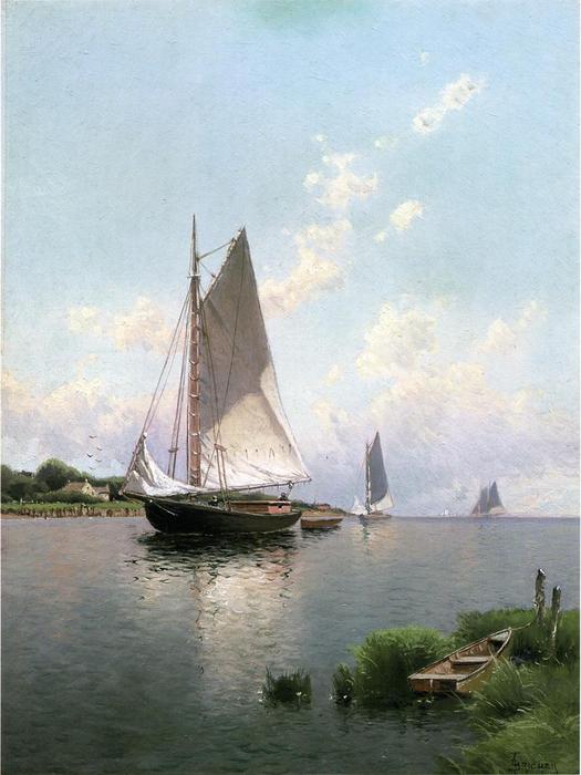 Wikioo.org - The Encyclopedia of Fine Arts - Painting, Artwork by Alfred Thompson Bricher - Blue Point, Long Island