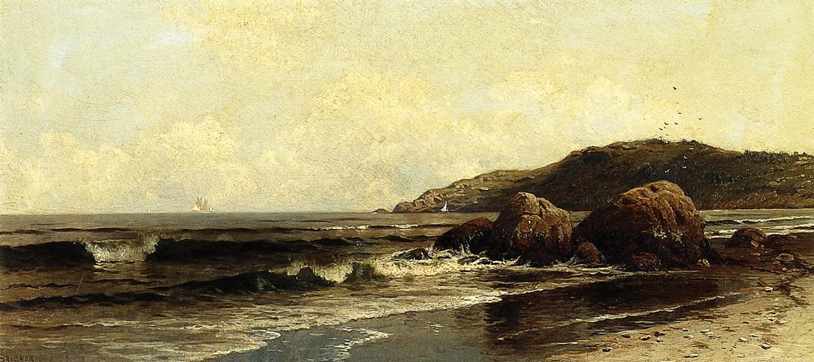WikiOO.org - Encyclopedia of Fine Arts - Maalaus, taideteos Alfred Thompson Bricher - Breaking Surf 1