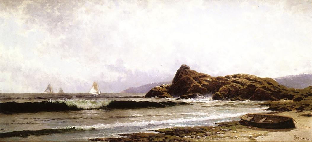 WikiOO.org - Encyclopedia of Fine Arts - Maalaus, taideteos Alfred Thompson Bricher - Breaking Surf
