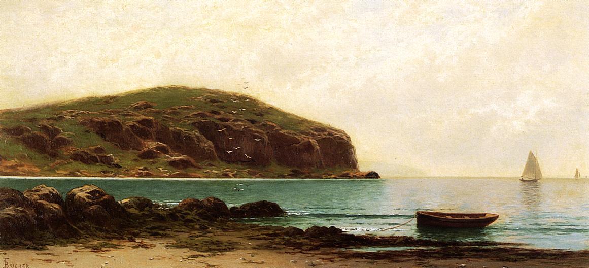Wikioo.org - The Encyclopedia of Fine Arts - Painting, Artwork by Alfred Thompson Bricher - Coastal View 1