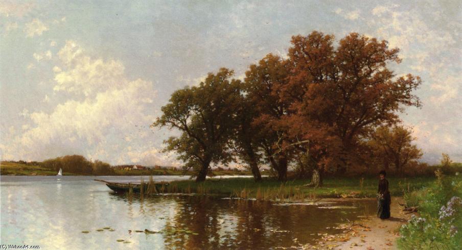 WikiOO.org - Encyclopedia of Fine Arts - Målning, konstverk Alfred Thompson Bricher - Early Autumn on Long Island