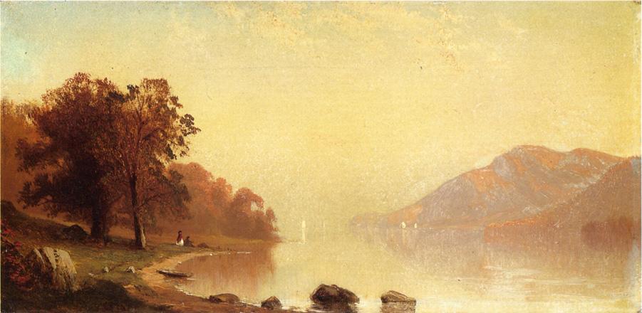 WikiOO.org - Güzel Sanatlar Ansiklopedisi - Resim, Resimler Alfred Thompson Bricher - Lake George